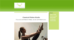 Desktop Screenshot of classicalpilatesstudio.com