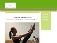 Tablet Screenshot of classicalpilatesstudio.com